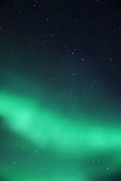Spectacular Green Northern Lights Tromso — Stock Photo, Image