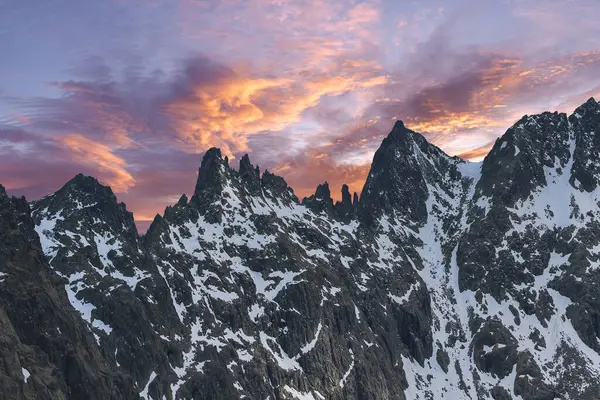 Espectacular Montaña Con Nieve Sierra Gredos España — Foto de Stock