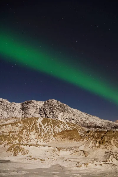Spektakularne Zielone Różowe Zorza Polarna Tromso — Zdjęcie stockowe