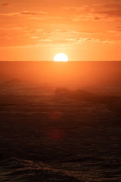 Nádherný Západ Slunce Moři Letní Den — Stock fotografie