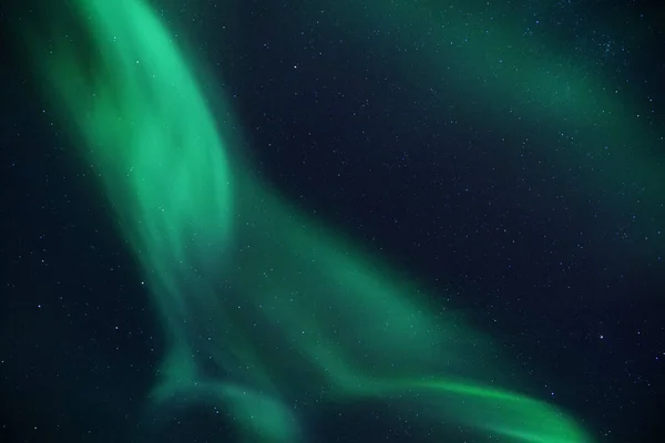 Espectacular Aurora Boreal Verde Tromso — Foto de Stock