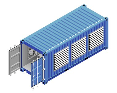 Taşıyıcı kripto madencilik tarım konsepti vektör çizimi
