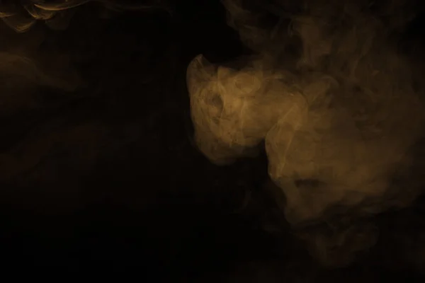 Színes Füst Közelkép Fekete Háttér — Stock Fotó
