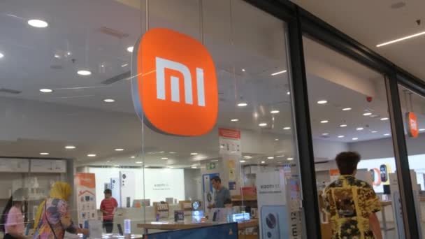 Tarragona Spain June 2022 Xiaomi Store Mall Close Company Logo — Video Stock