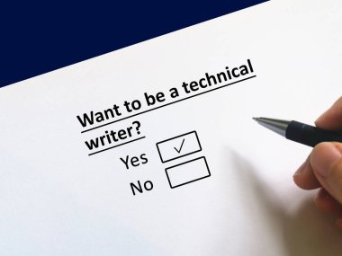 Bir kişi hırsı hakkındaki soruları cevaplıyor. Teknik bir yazar olmak istiyor..