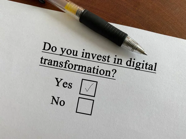 One Person Answering Question Cyber Attack Invests Digital Transformation — Foto de Stock