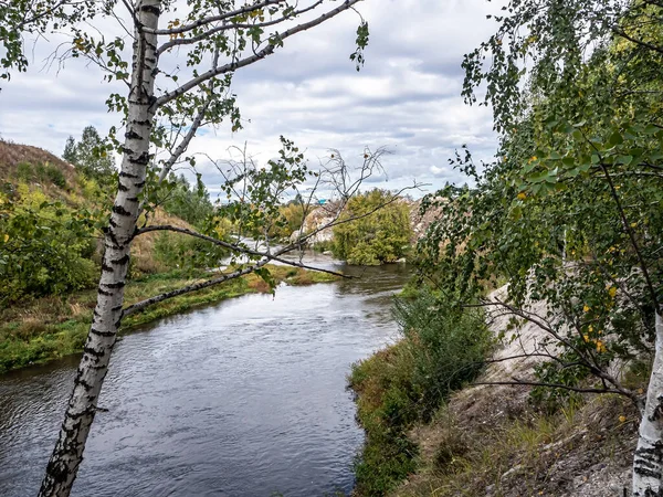 俄罗斯南乌拉尔州车里雅宾斯克市附近Balandino村附近的Miass河河岸 — 图库照片
