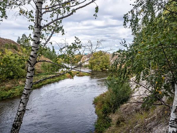 Oevers Van Rivier Miass Bij Het Dorp Balandino Bij Chelyabinsk — Stockfoto