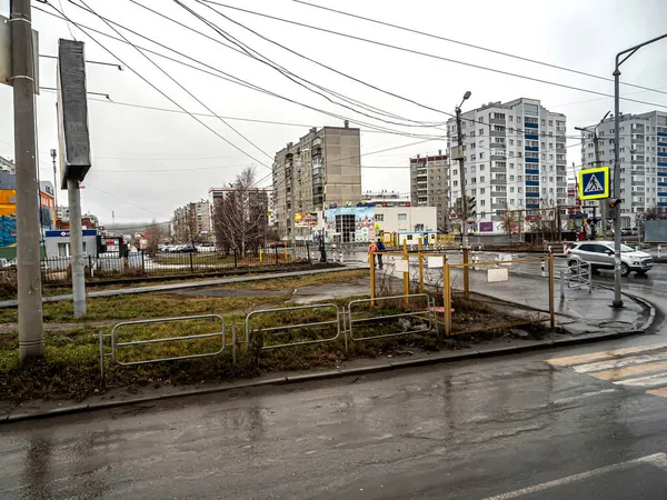 Calle Central Ciudad Zlatoust Urales Del Sur Rusia — Foto de Stock
