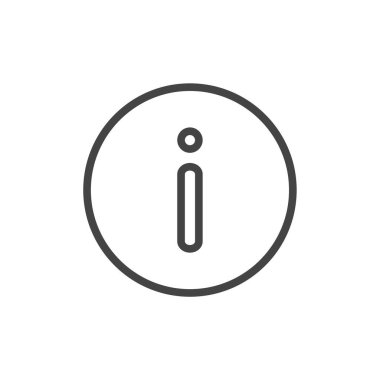 İzole edilmiş beyaz arkaplan üzerindeki vektör simgesi bilgileri. Kolayca düzenlemek için katmanlar gruplandırıldı. Tasarımın için..