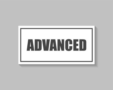 Beyaz izole arkaplanda gelişmiş plaka vektör simgesi. Kolayca düzenlemek için katmanlar gruplandırıldı. Tasarımın için..