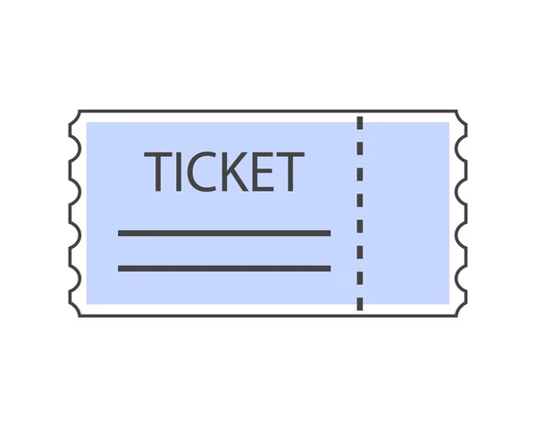 Ticket Symbol Auf Weißem Isolierten Hintergrund Ebenen Zur Einfachen Bearbeitung — Stockvektor