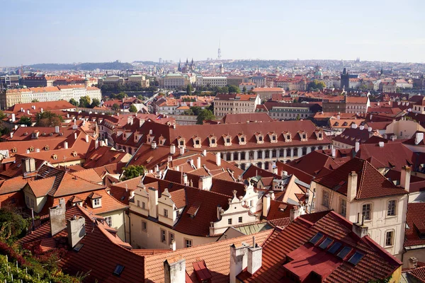 Praga Czeska Republika Październik 2021 Panoramiczny Widok Małą Stranę Starym — Zdjęcie stockowe