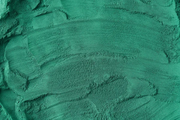Fotokopi alanı olan spirulina alg tozundan yapılmış yeşil arkaplan