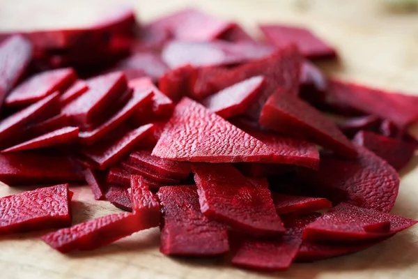 Sliced Red Beet Table Close — Stock Photo, Image