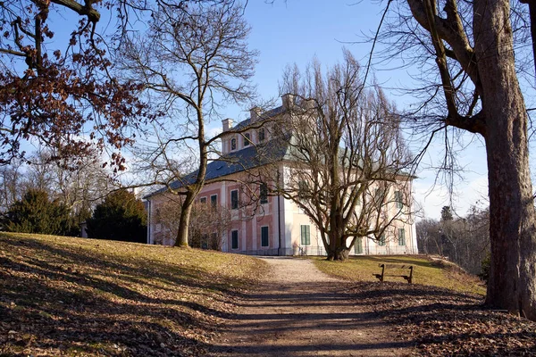 Ratiborice Tsjechië Februari 2022 Prachtig Kasteel Babiccino Udoli Grootmoeders Vallei — Stockfoto