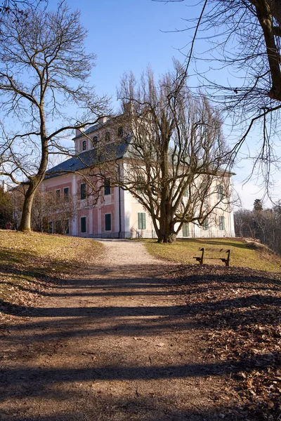 Ratiborice Τσεχικη Δημοκρατια Φεβρουαριου 2022 Κάστρο Στο Babiccino Udoli Κοιλάδα — Φωτογραφία Αρχείου