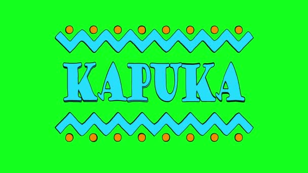 Kapuka Style Musical Africain Vidéo Couleur Animation Texte Bande Dessinée — Video