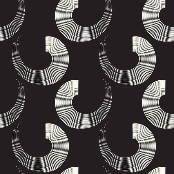 Nahtloses Muster Mit Glatten Locken Moderne Stilvolle Abstrakte Textur — Stockfoto