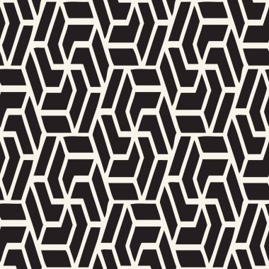 Çizgili birleşik elementlerle vektörsüz desen. Modern stil soyut doku.