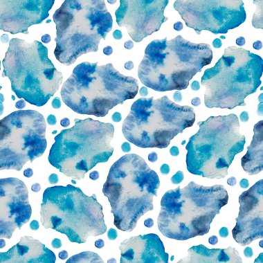 Suluboya soyut basit damlalar kırpma deseni, pembe suluboya lekeleri, soyut arkaplan, el çizimi, siyah üzerine pembe, pembe damlalar deseni 