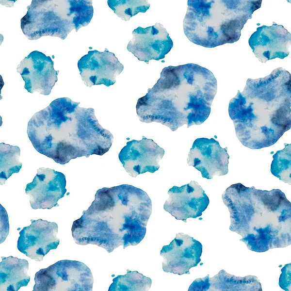 Suluboya soyut basit damlalar kırpma deseni, mavi suluboya lekeleri, soyut arkaplan, el çizimi, beyaz, açık mavi lekeler, noktalı arkaplan, turkuaz, izole edilmiş