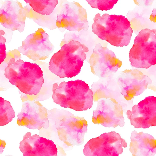 Watercolor abstract simple blobs clipart pattern, pink watercolor spots, abstractive background, hand drawn, white, pink blobs pattern, purple, faric design