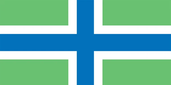 Глостерширская Векторная Иллюстрация Флага Изолирована Юго Западная Англия Территория Великобритании — стоковый вектор