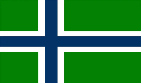 Иллюстрация Вектора Флага Южного Уистского Острова Изолирована Символ Территории Шотландии — стоковый вектор