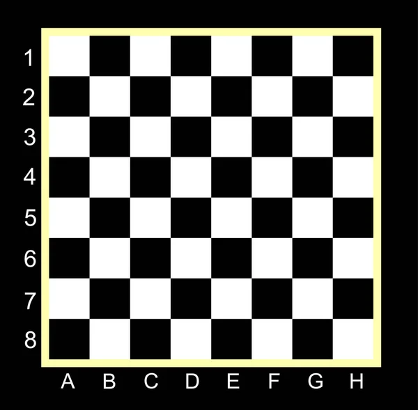 Prázdné Šachovnice Stolní Hry Vektorové Ilustrace Izolované Pozadí Duševní Sportovní — Stockový vektor