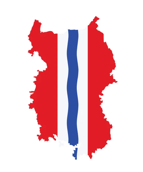 Omsk Oblast Mappa Bandiera Vettoriale Silhouette Illustrazione Isolata Sfondo Bianco — Vettoriale Stock