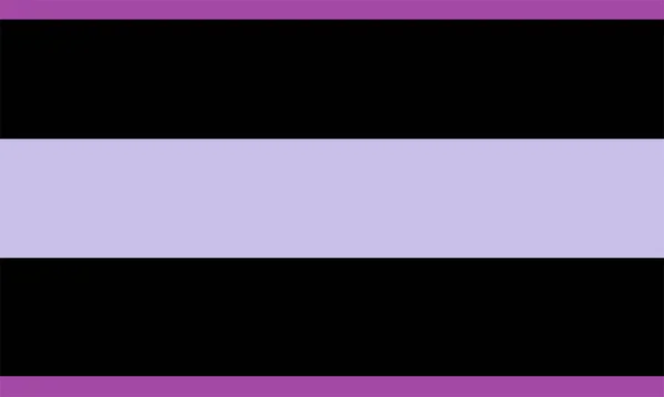 Plerugender Zászló Vagy Domgender Multigender Identitás Ahol Egyén Több Nemet — Stock Vector