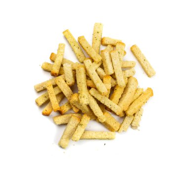 Ev yapımı çıtır çıtır, sarımsaklı, tuzlu, otlu ve baharatlı. Baharatlı bruschetta krakerleri, baharatlı rusklar, küçük kızarmış ekmek aperatifleri, tuzlu ekmek çubukları, bira aperatifleri.