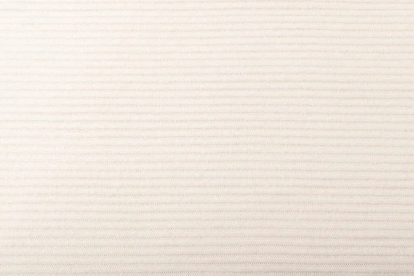 Természetes Bézs Textúra Háttér Csíkos Pamut Szövet Minta Fehér Textil — Stock Fotó