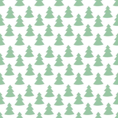 El çizimi Noel ağacı pürüzsüz desen, çizim yeni yıl ağacı izi, karalama tekrarlayan Xmas köknar arka planı, karalama kış ormanı duvar kağıdı, noel kumaşı, noel ağacı pürüzsüz tasarım