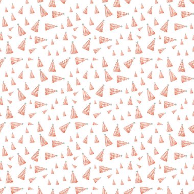 El çizimi Noel ağacı pürüzsüz desen, çizim yeni yıl ağacı izi, karalama tekrarlayan Xmas köknar arka planı, karalama kış ormanı duvar kağıdı, noel kumaşı, noel ağacı pürüzsüz tasarım