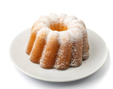 Limonlu kek halkası. Ciambella, Noel çöreği tatlı, geleneksel pasta babka, paskalya pandispanya turtası.