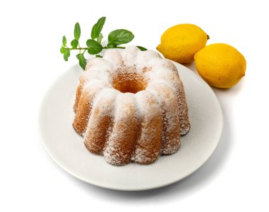 Limonlu pastayı çal. Ciambella, Noel çöreği tatlı, geleneksel pasta babka, paskalya pandispanya turtası.