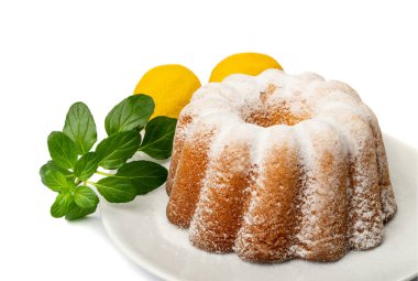 Limonlu pastayı çal. Ciambella, Noel çöreği tatlı, geleneksel pasta babka, paskalya pandispanya turtası.