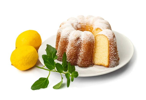 Limonlu pastayı çal. Ciambella, Noel çöreği tatlı, geleneksel pasta babka, paskalya pandispanya turtası.