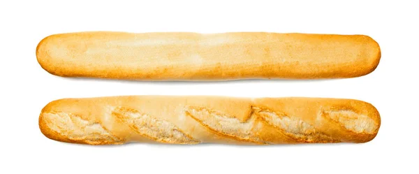 Baguette Francesa Aislada Pan Pan Largo Dos Bollos Cereales Frescos — Foto de Stock