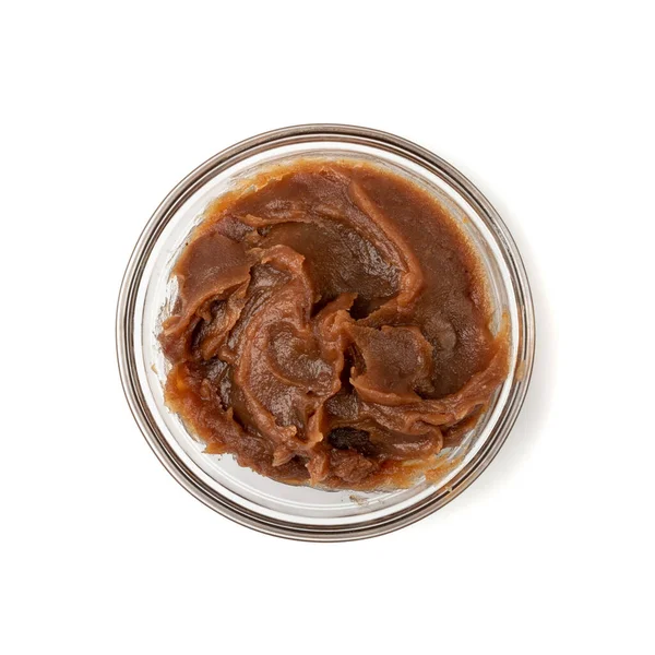 Kaštanové Pyré Izolované Marron Cream Marron Spread Castanea Jam Domácí — Stock fotografie