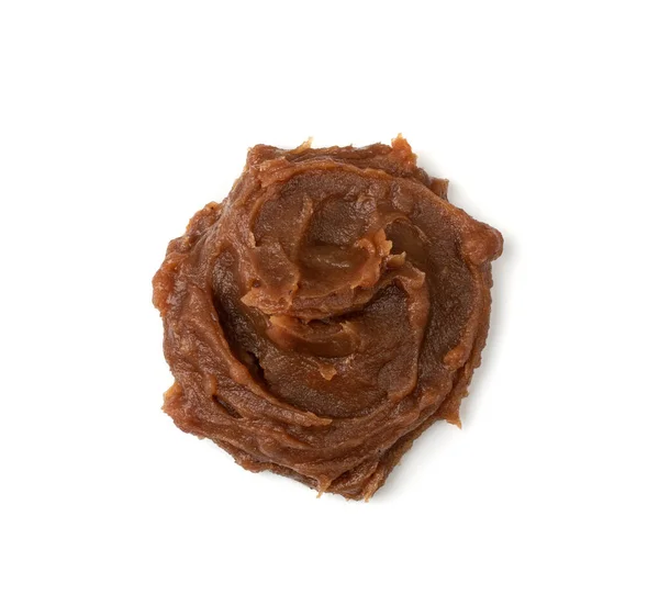 Smeared Chestnut Puree Isolated Marrons Cream Marron Spread Castanea Jam — Stock Photo, Image