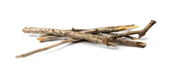 Äste Stapeln Sich Vereinzelt Trockene Zweige Stapeln Sich Für Das — Stockfoto