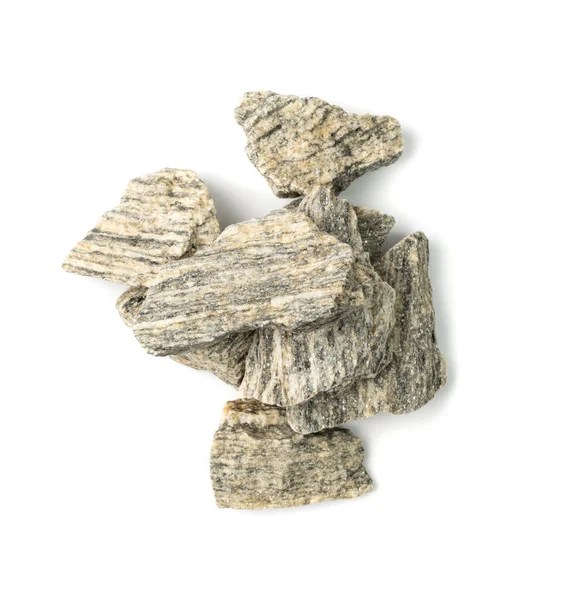 Piedras Gneiss Apilan Aisladas Granodiorita Piedras Grupo Piezas Basalto Gris — Foto de Stock