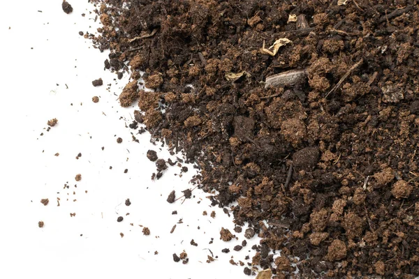 Peat soil texture background. Dried dirt pattern, dry ground pile, manure soil, arid dirt, natural black turf, dirty earth wallpaper