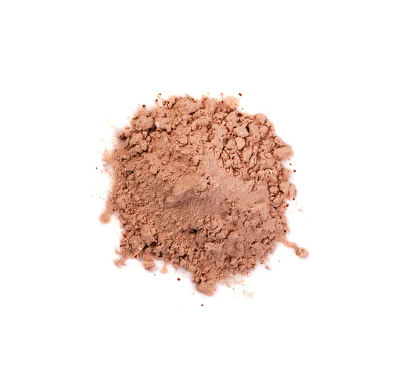 Carob Powder Pile Isolated Ceratonia Siliqua Powdered Seeds Carob Flour — Stok fotoğraf