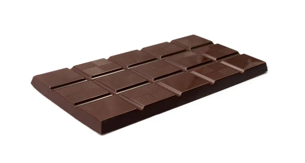 Chocolate Bar Isolated Whole Chocolate Blok Square Segments Foil Packaging — Photo