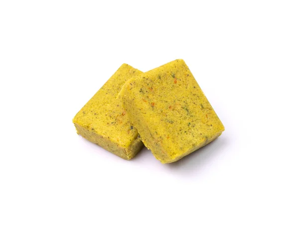 Cube Stock Isolé Concentrat Bouillon Légumes Cubes Bouillon Cube Bouillon — Photo