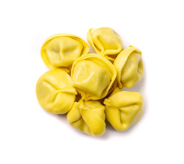 Tortellini Isolated Agnolotti Cappelletti Italian Dumplings Stuffed Pasta Yellow Tortelloni — Stok fotoğraf